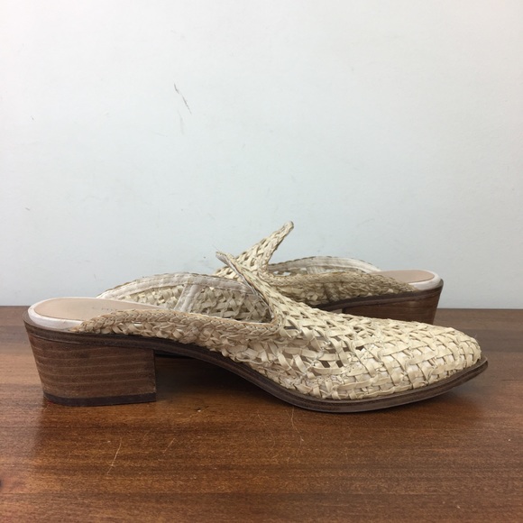 CHINESE LAUNDRY Mayflower Woven Heeled Mule Pointed Toe Beige Women’s Size 7.5. - Picture 8 of 11